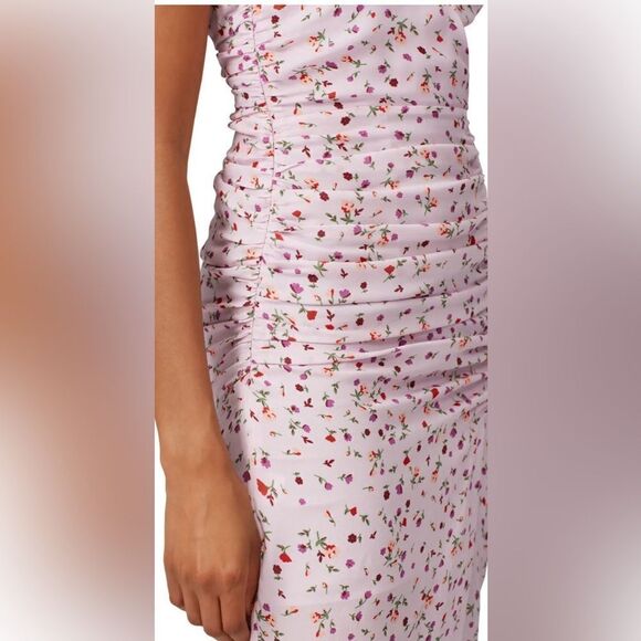 Nicholas Floral Drape Front Silk Dress Size 0 - Picture 4 of 5